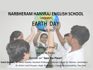 WORLD EARTH DAY on 22nd April, 2022